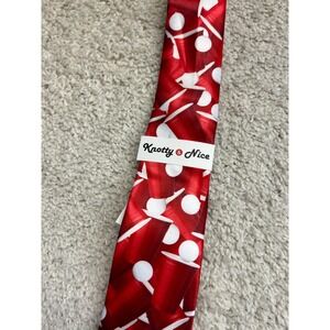 Knotty & Nice Beer Pong Novelty Necktie Dad College Fraternity Party Tie Funny